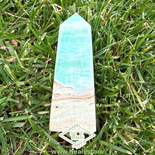 Blue Caribbean Calcite Tower