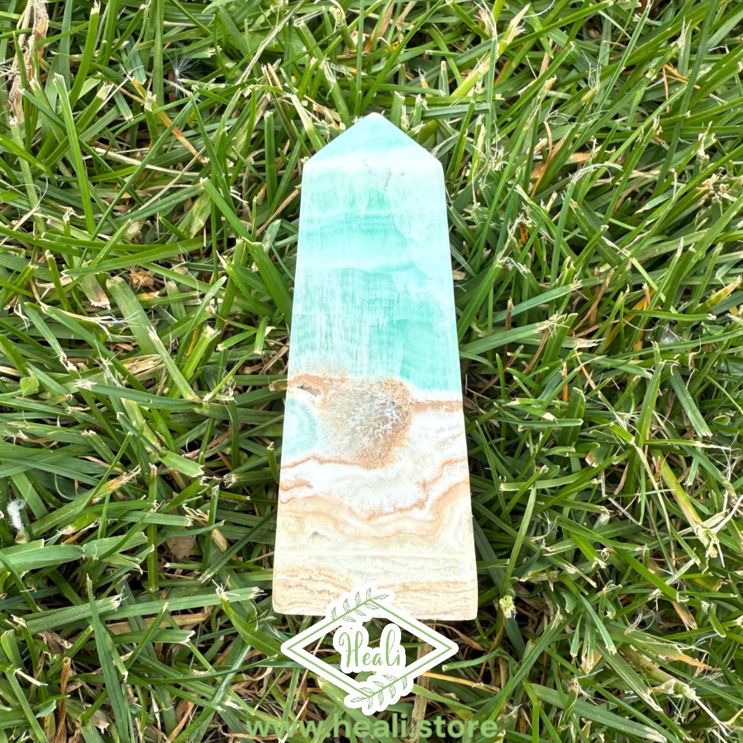 Blue Caribbean Calcite Tower