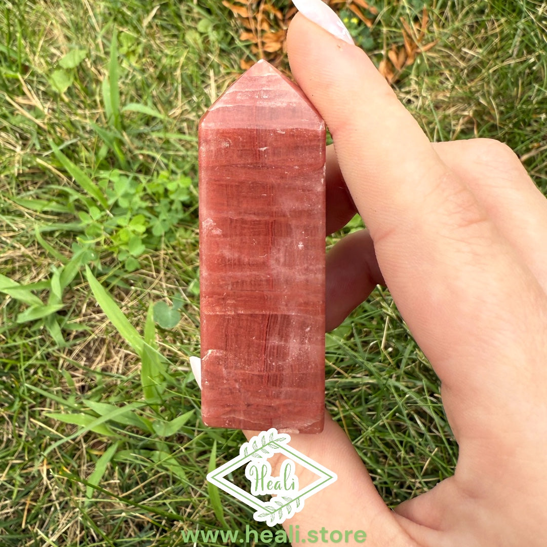 Rose Calcite Small Tower