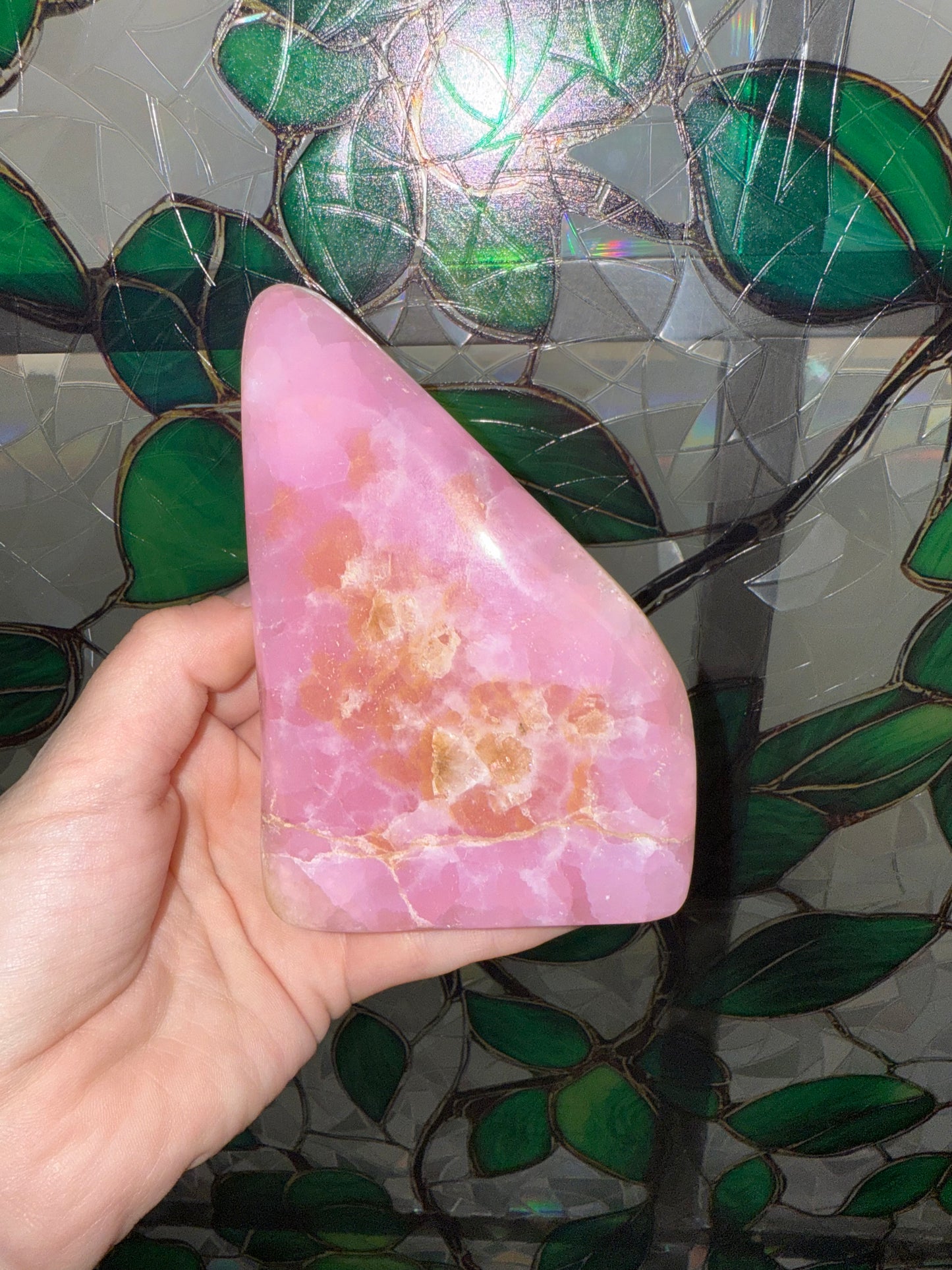 Pink Aragonite Freeform