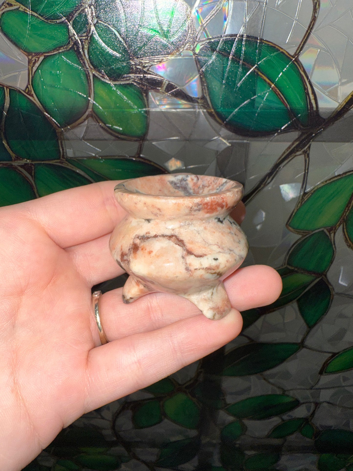 Rhodonite mini cauldron