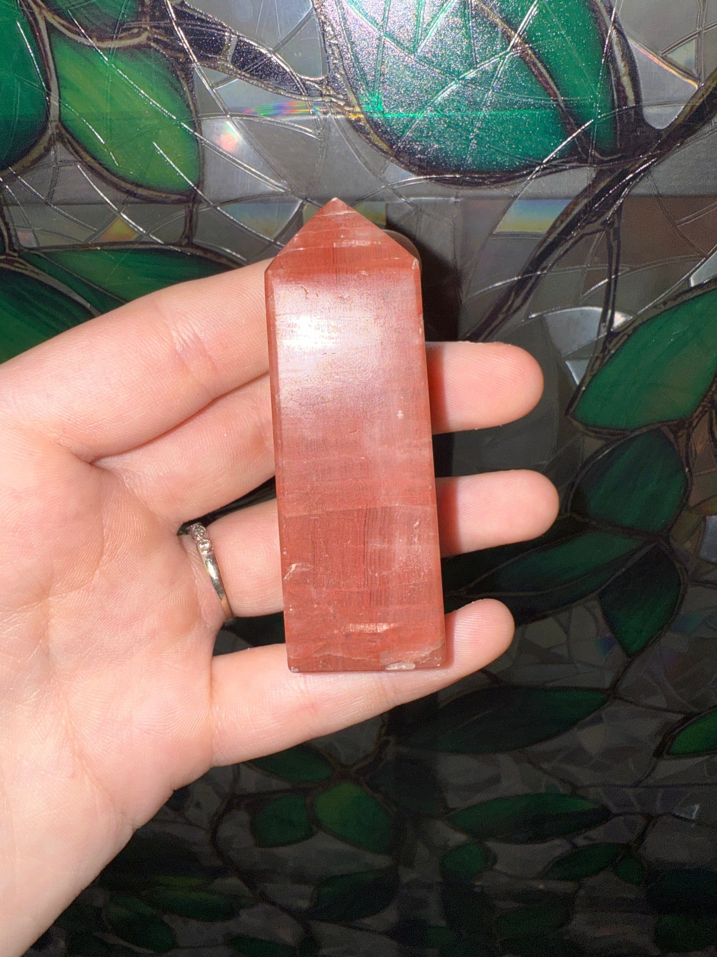 Rose Calcite tower