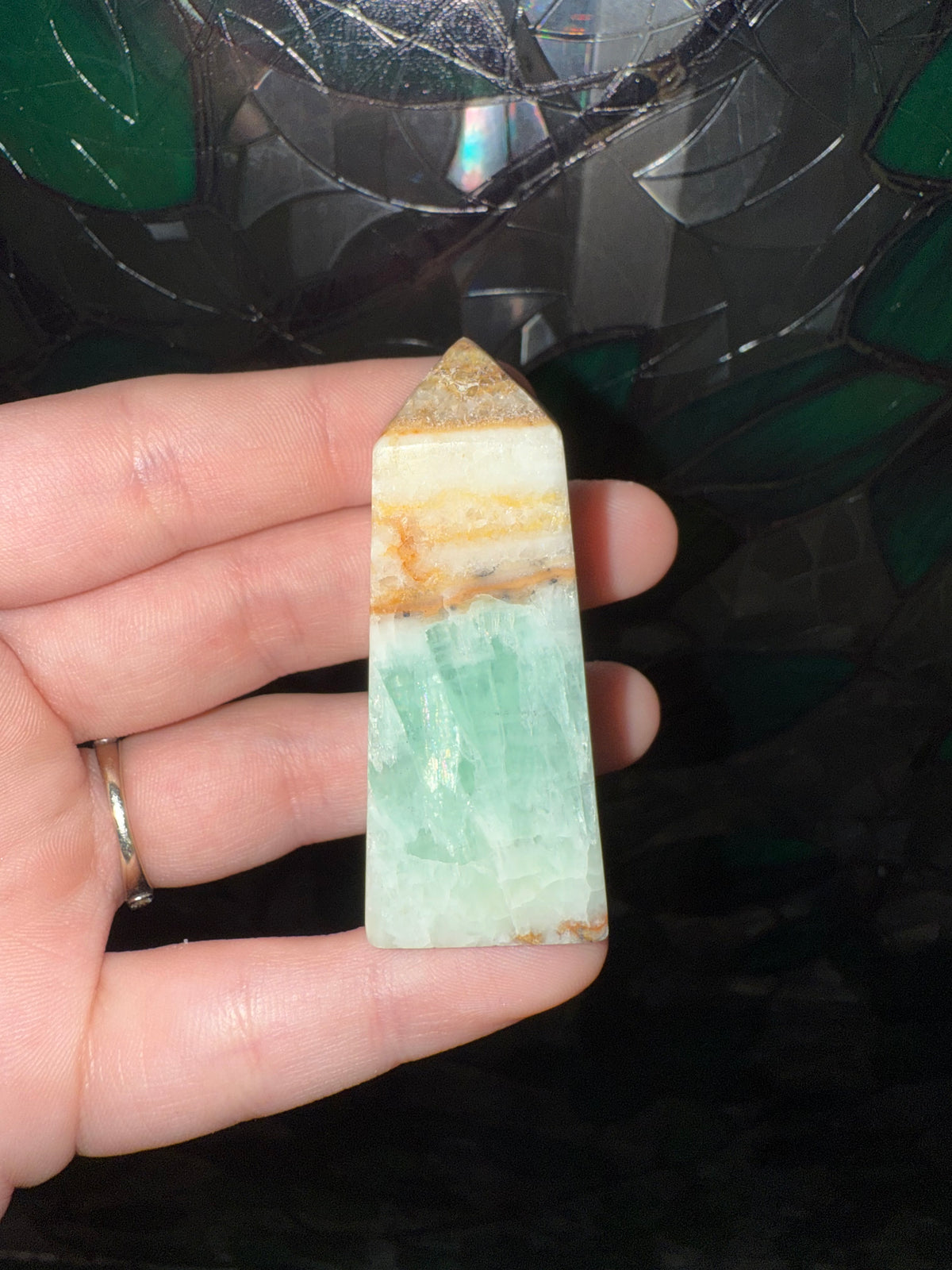 Blue Caribbean Calcite tower