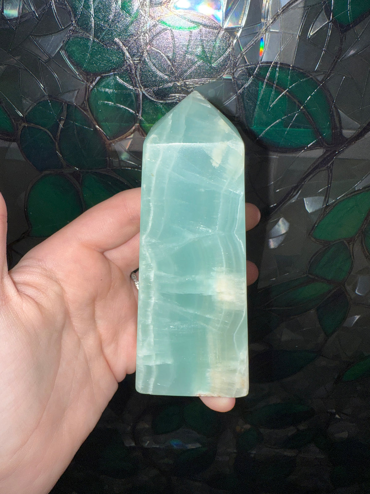 Blue Caribbean Calcite tower