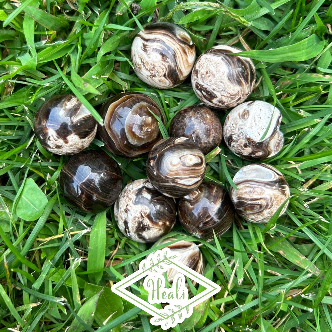 Chocolate Calcite Mini Spheres