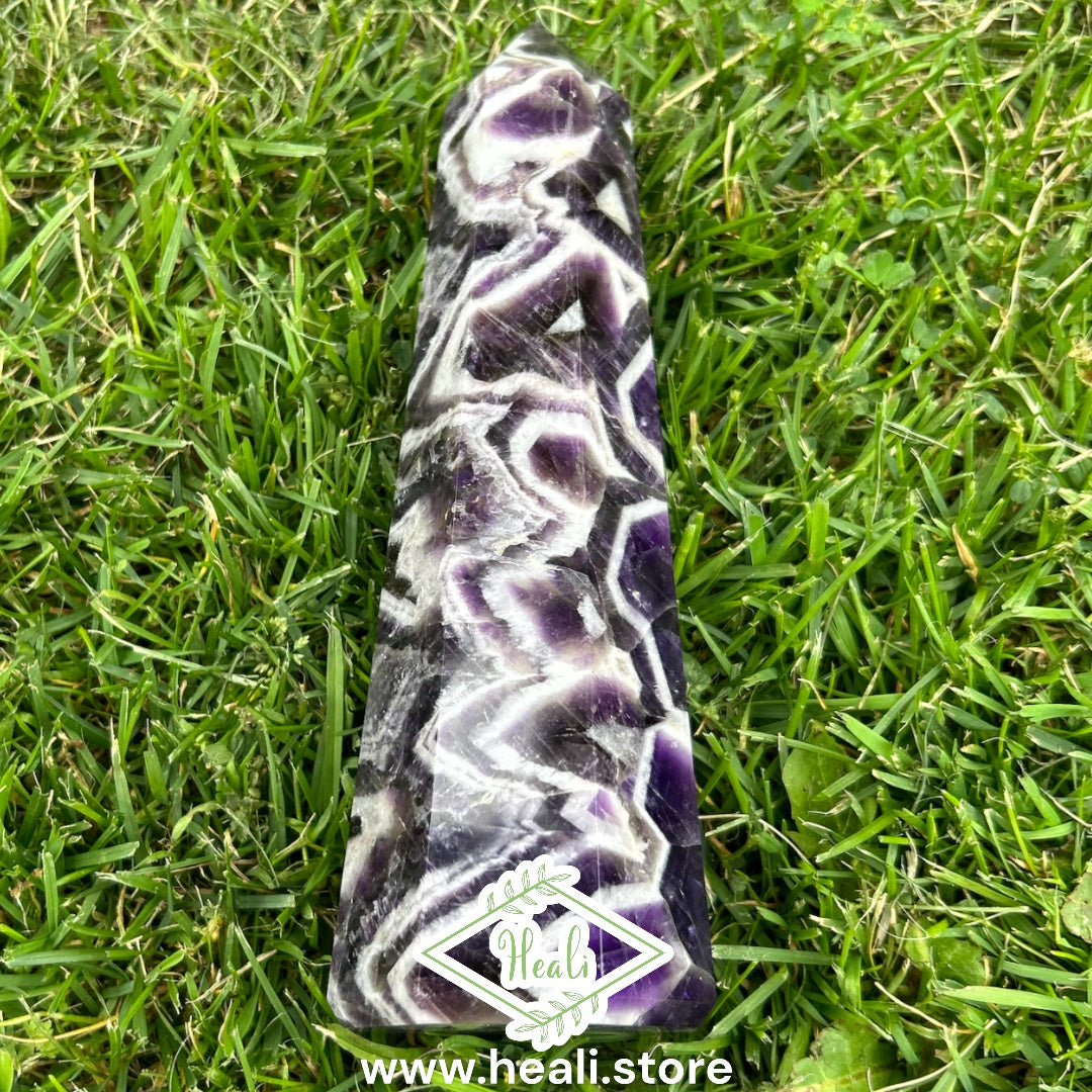 Chevron Dream Amethyst Point - Large