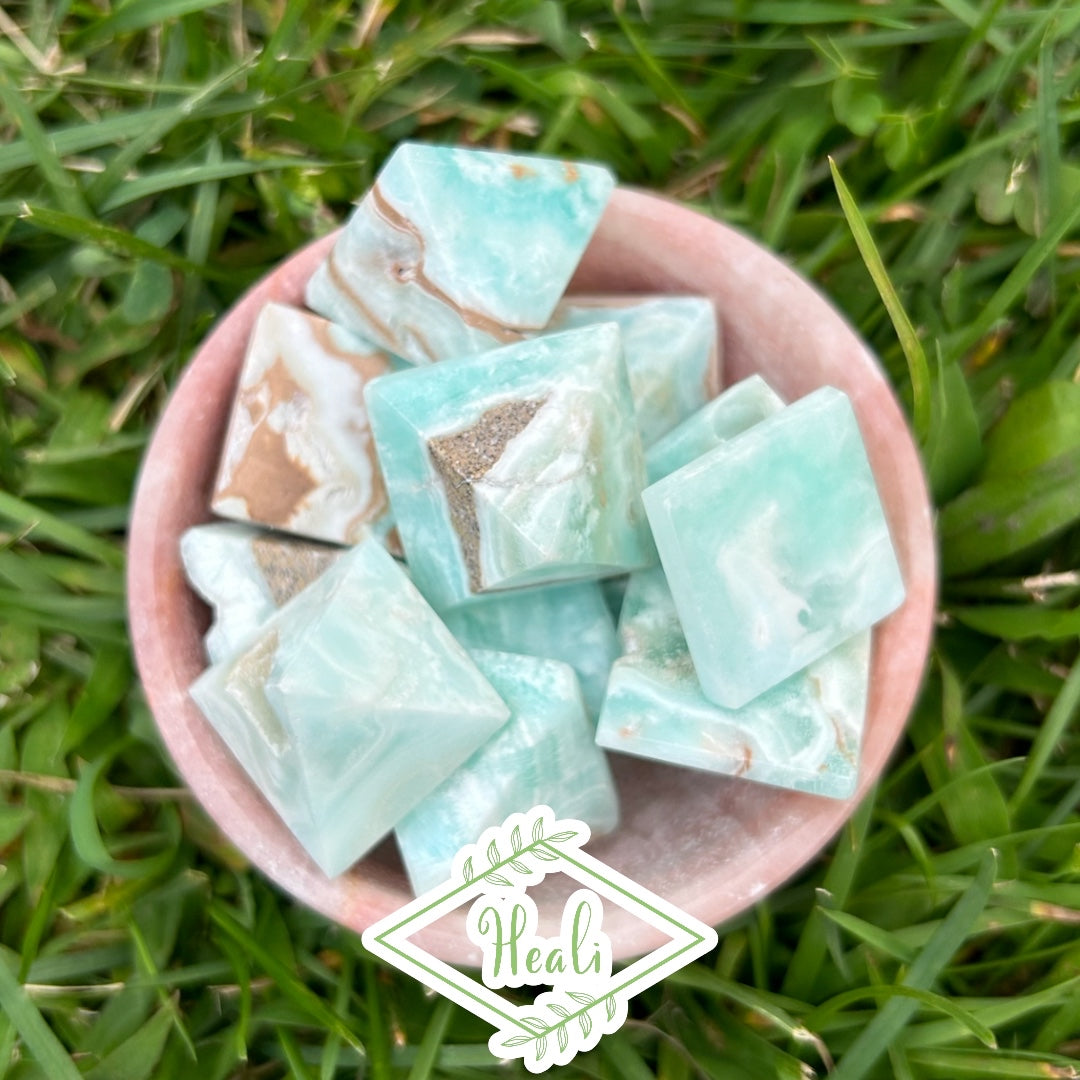 Blue Aragonite Mini Pyramids