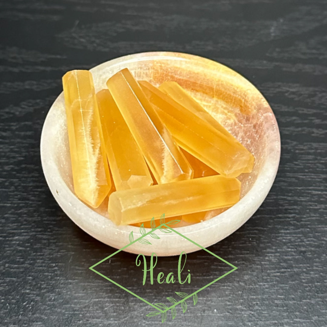 Honey Calcite Mini Points