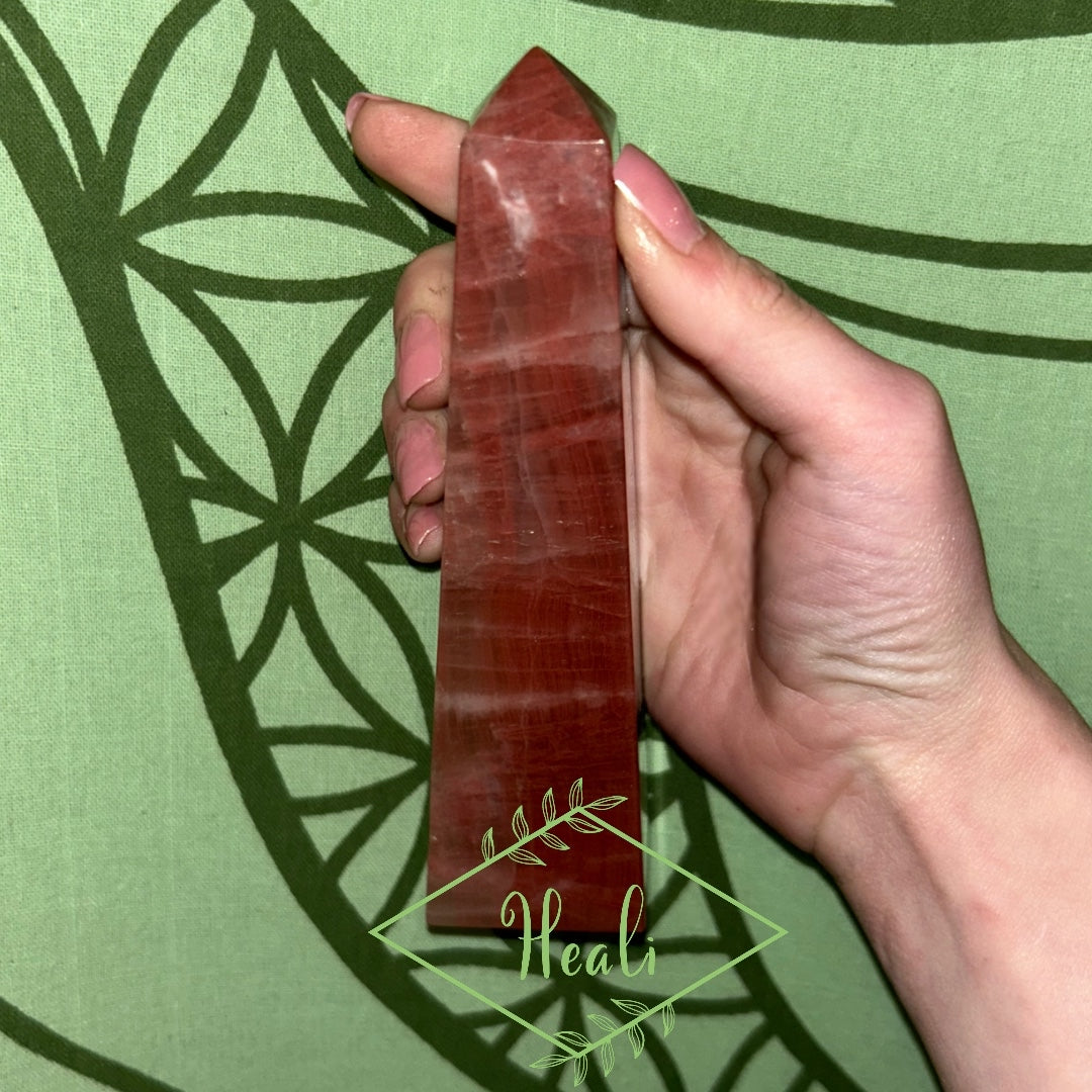 Rose Calcite Tower