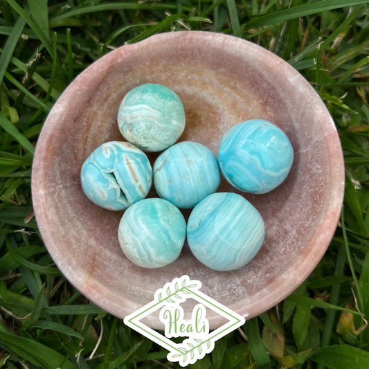 Blue Aragonite Mini Spheres