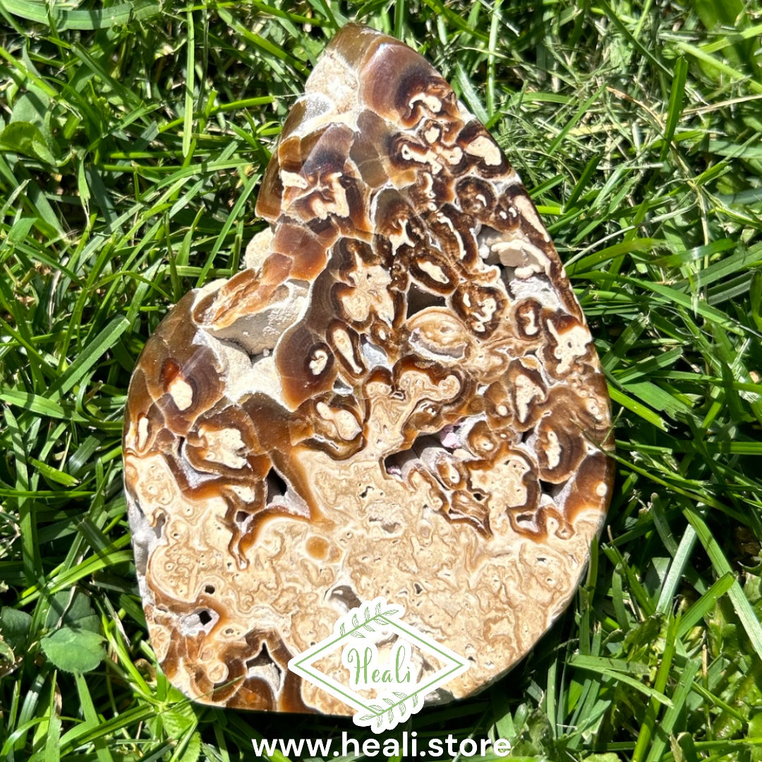 Chocolate Calcite Flame - Medium