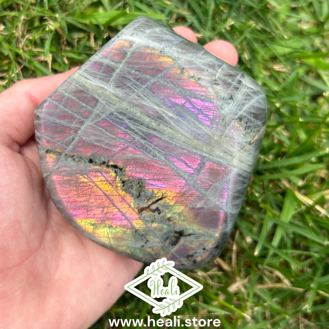 Labradorite Freeform with Purple Flash - medium