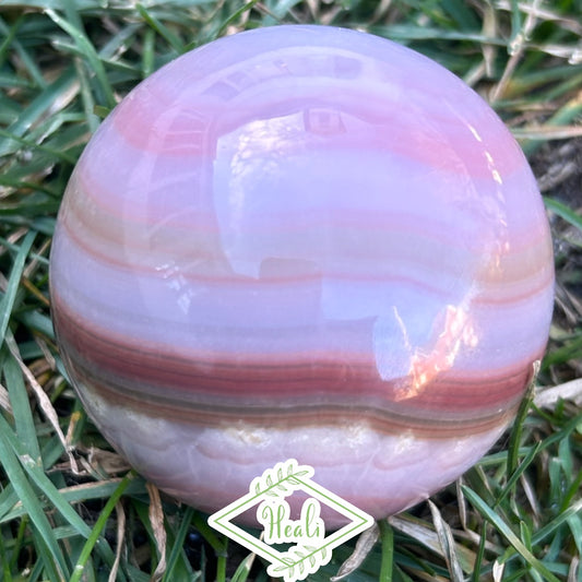 Pink Banded Onyx Sphere 🍬