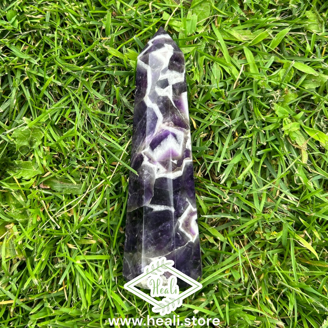 Chevron Dream Amethyst Point - Medium