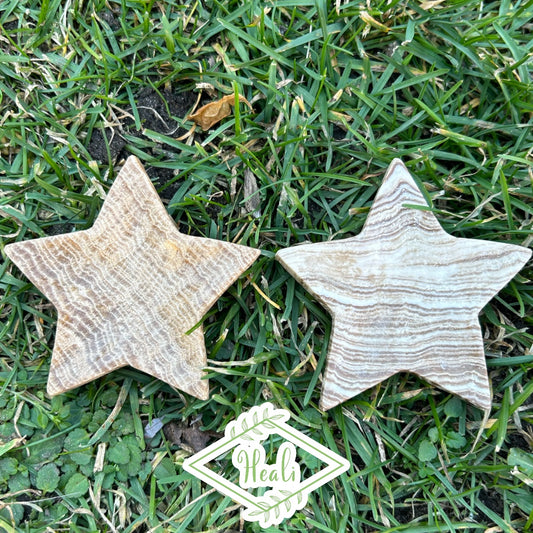 Chocolate Calcite Star Bowl