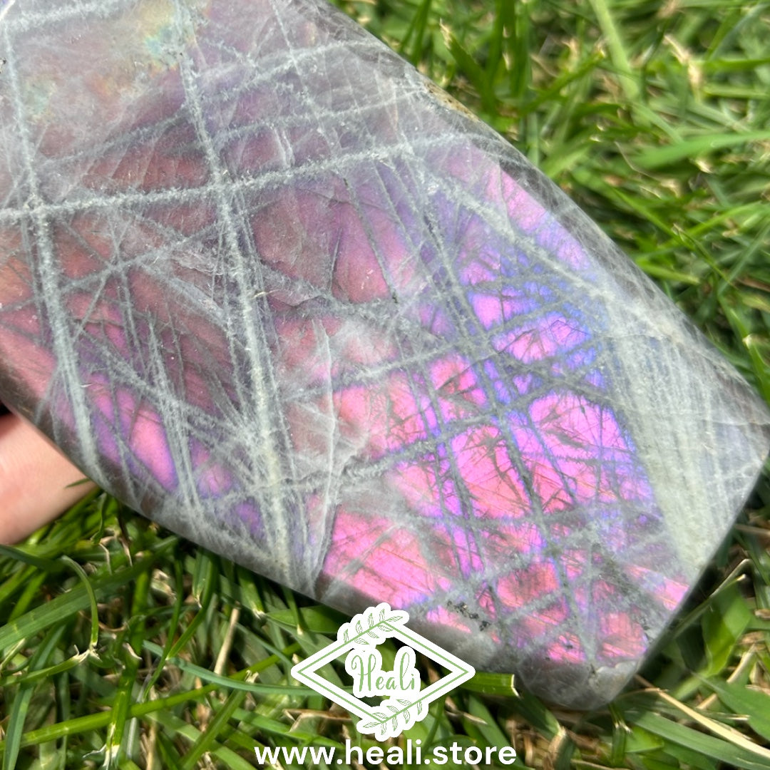 Labradorite Freeform with Purple Flash - Medium