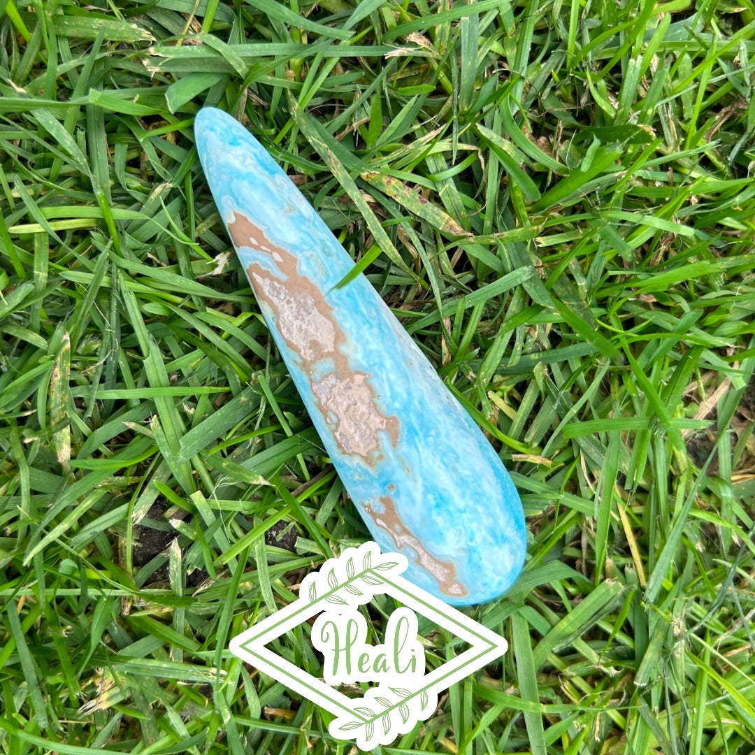 Blue Aragonite Wand