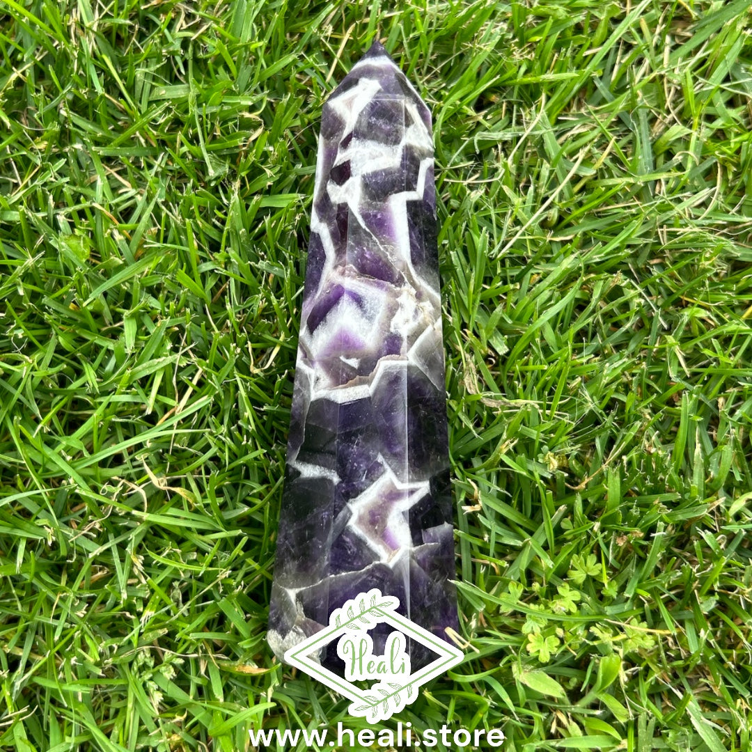 Chevron Dream Amethyst Point - Medium