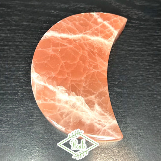 Rose Calcite Moon