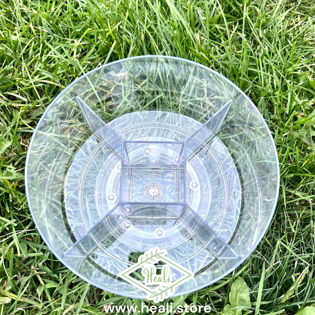 Clear Rotating Crystal Tumble Display (5 Sections)