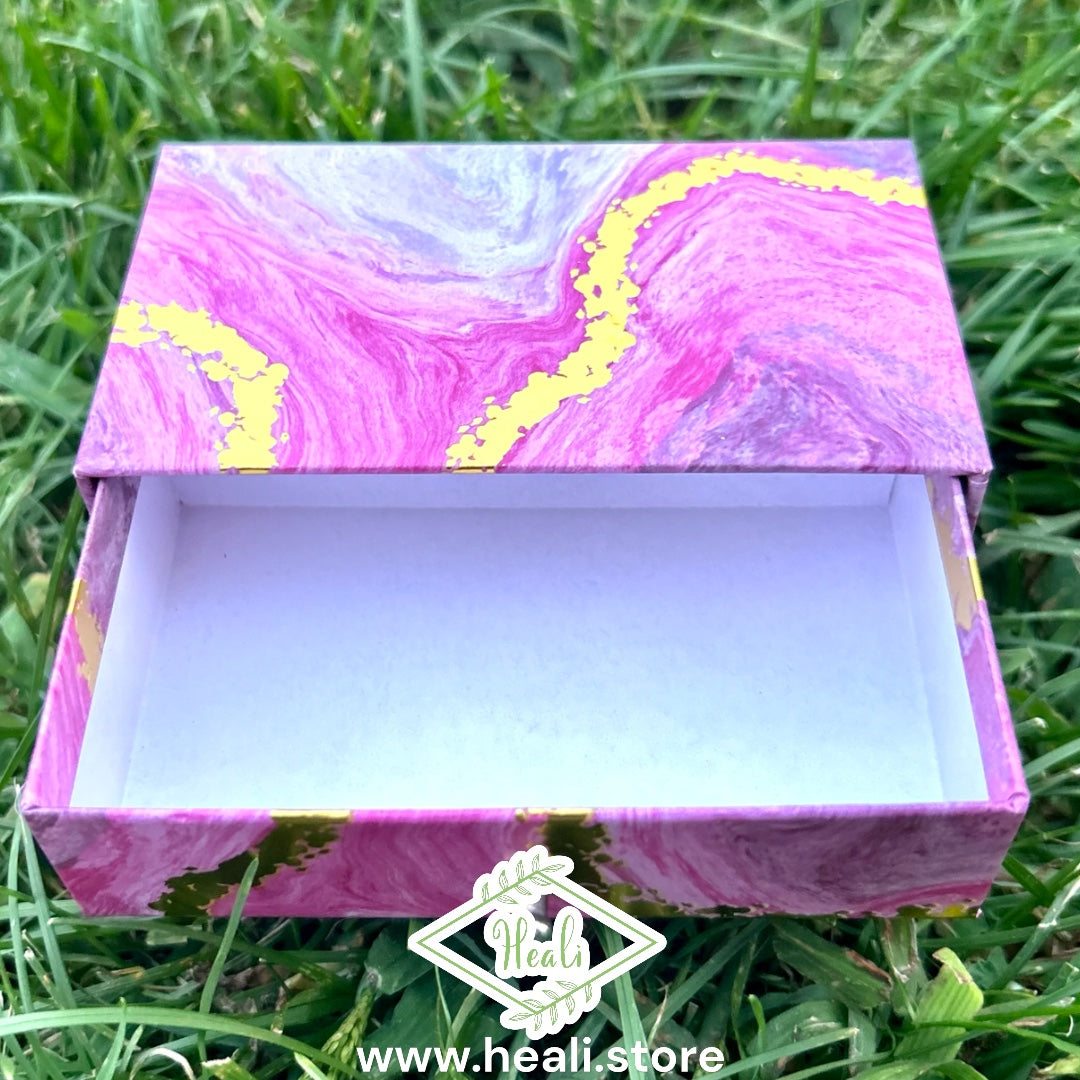 Pink Mini Jewelry Box / Crystal Organizer (2 pull-out drawers)