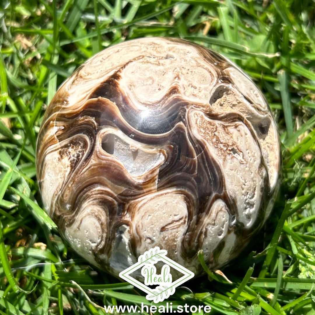 Chocolate Calcite Sphere - Small