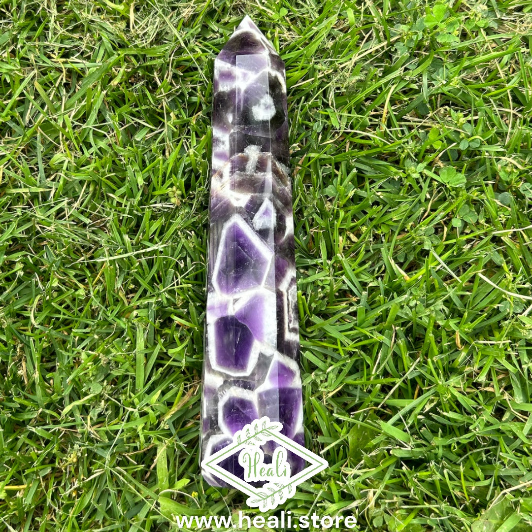 Chevron Dream Amethyst Point - Large