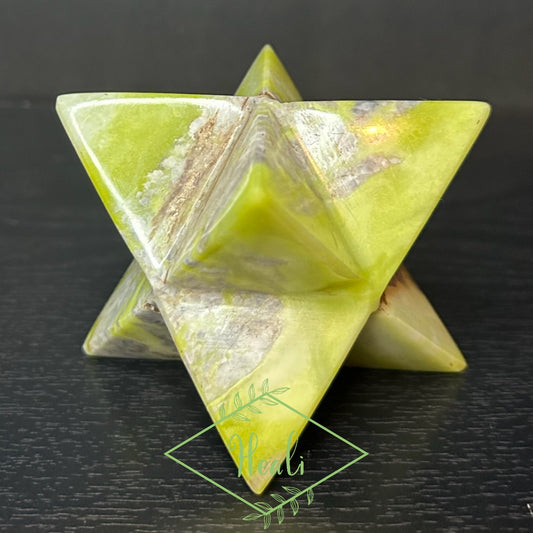 Green Jade Merkaba Star