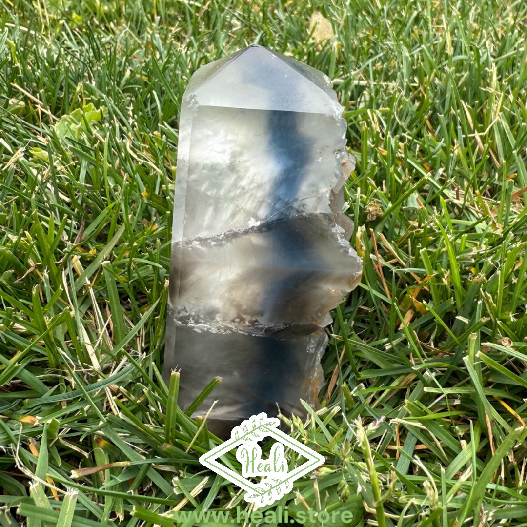 Blue Fluorite Tower - Polished + Rough - Home + Altar Decor - Metaphysical