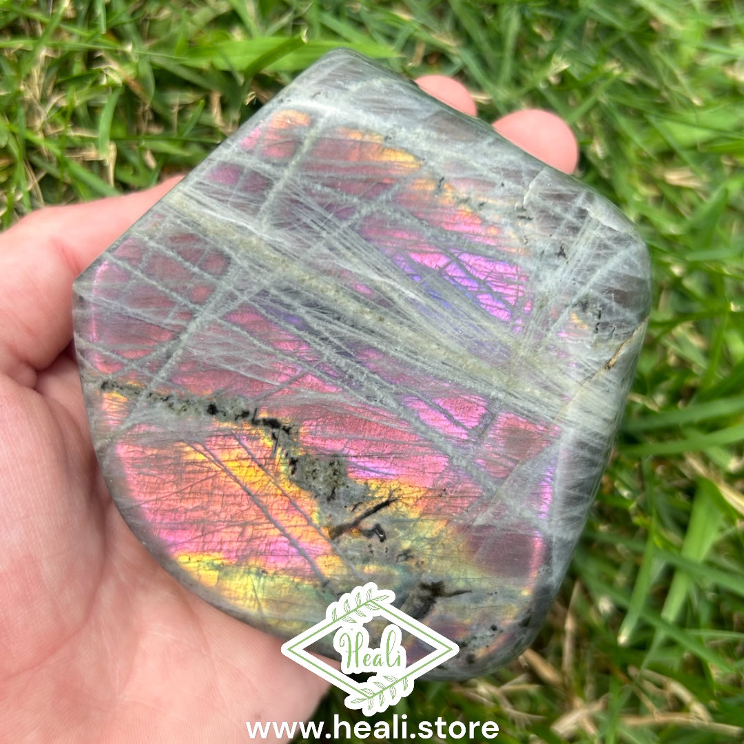 Labradorite Freeform with Purple Flash - medium