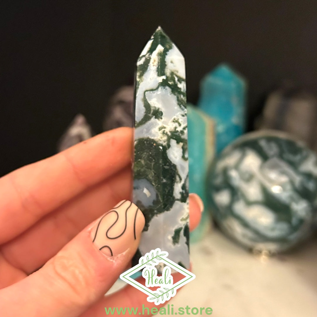 Moss Agate Points (Small)