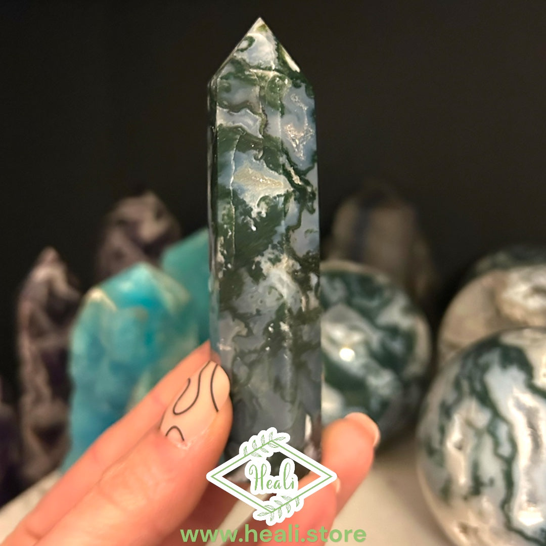 Moss Agate Points (Small)