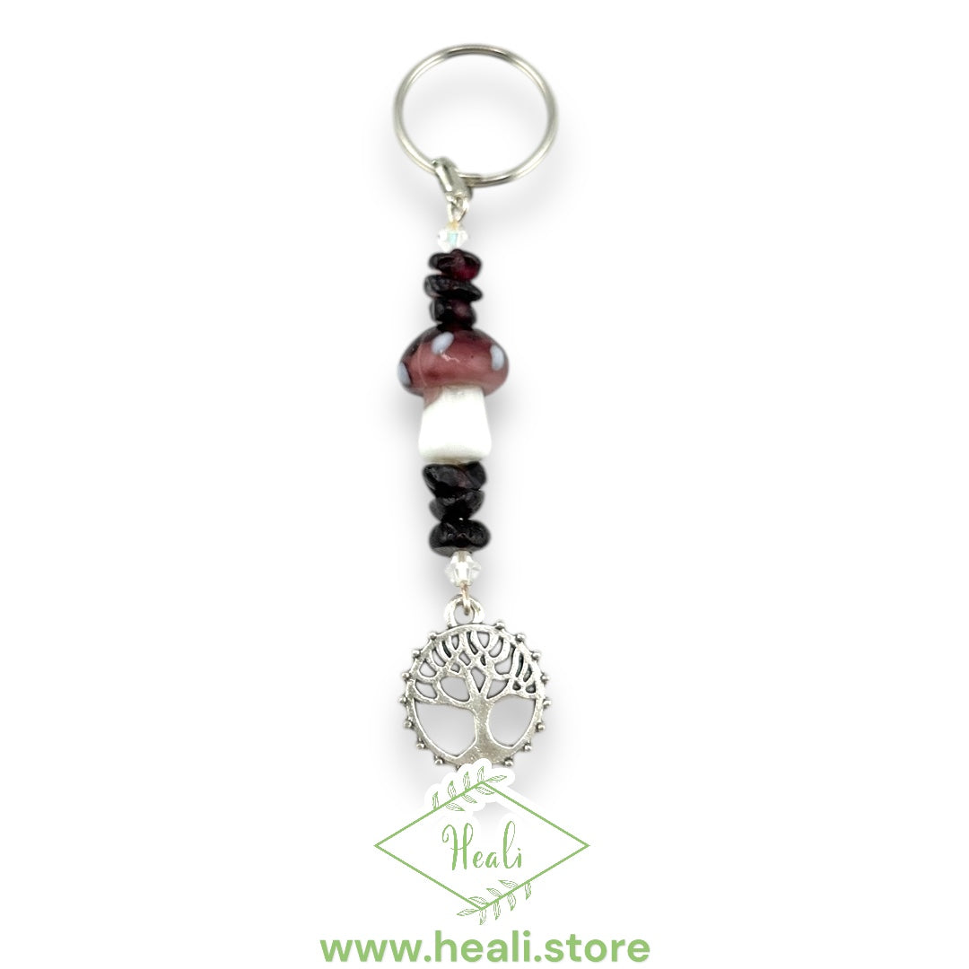 Tree of Life Key Chain (Garnet)