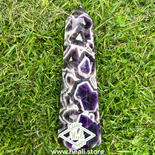 Chevron Dream Amethyst Point - Large