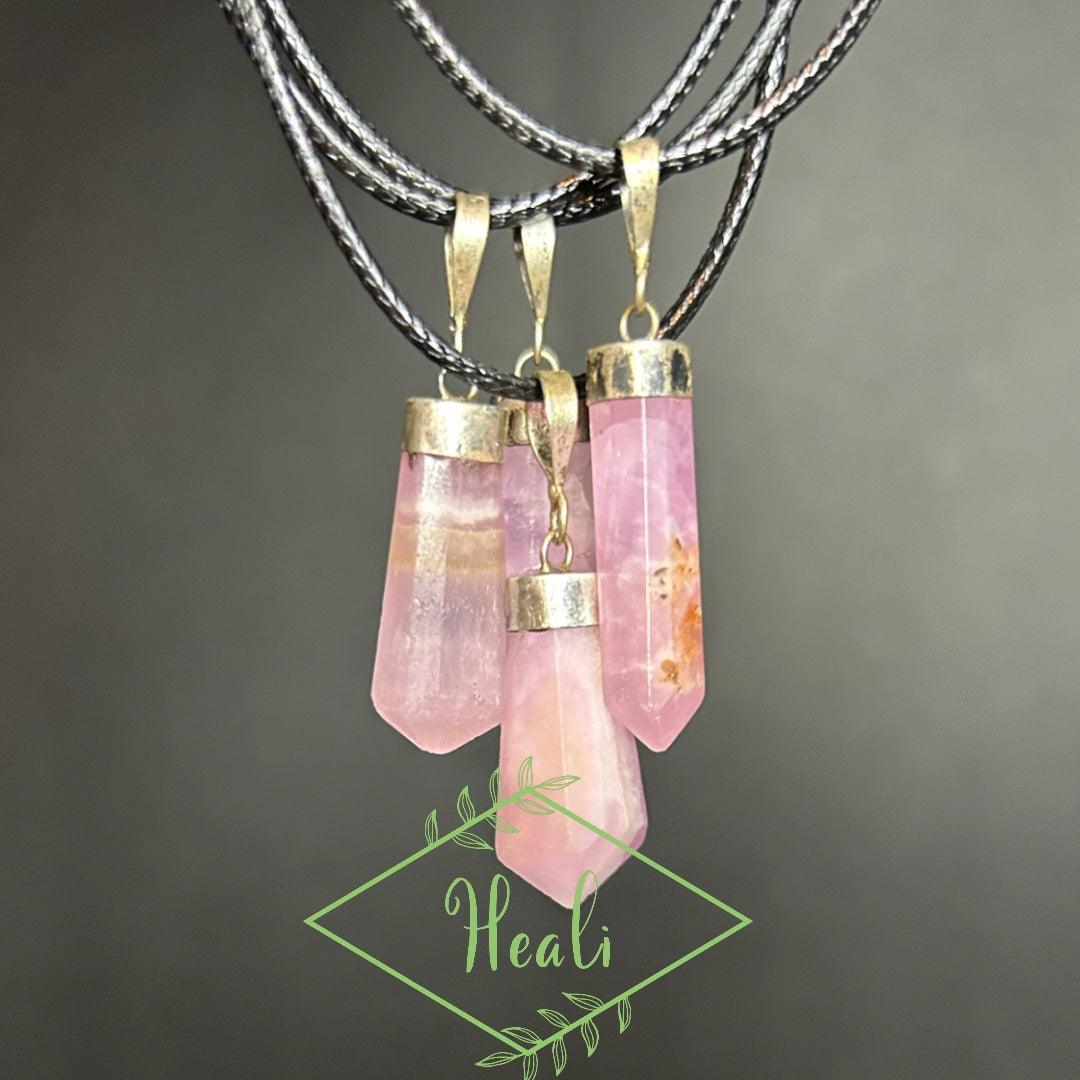 Pink Aragonite Pendant