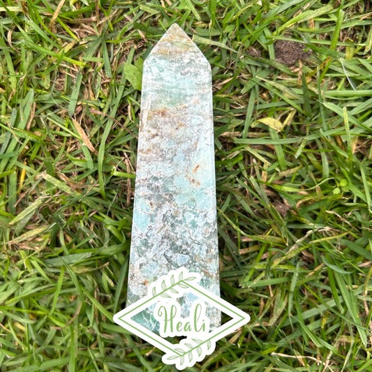 Turquoise with Quartz Tower