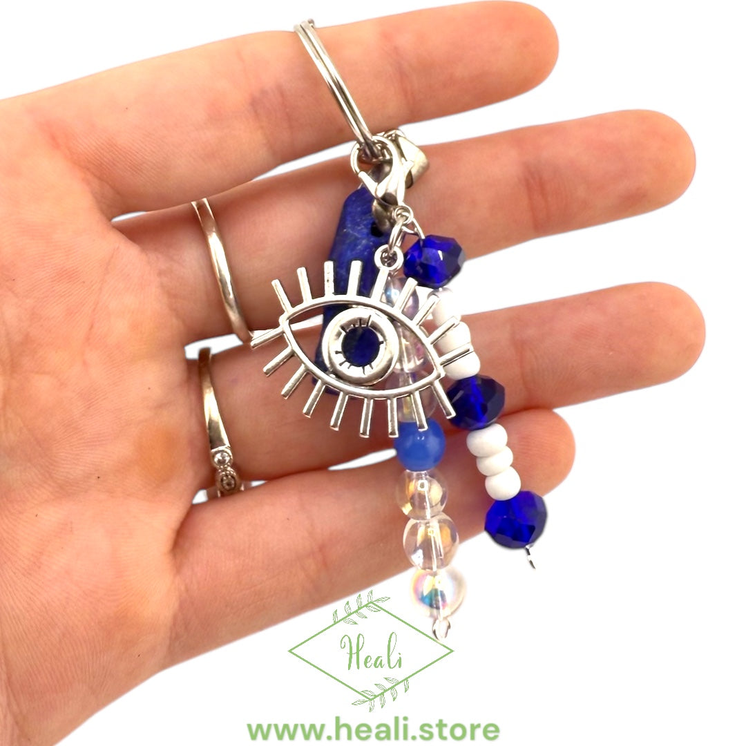 Evil Eye Lapis Lazuli Key Chain