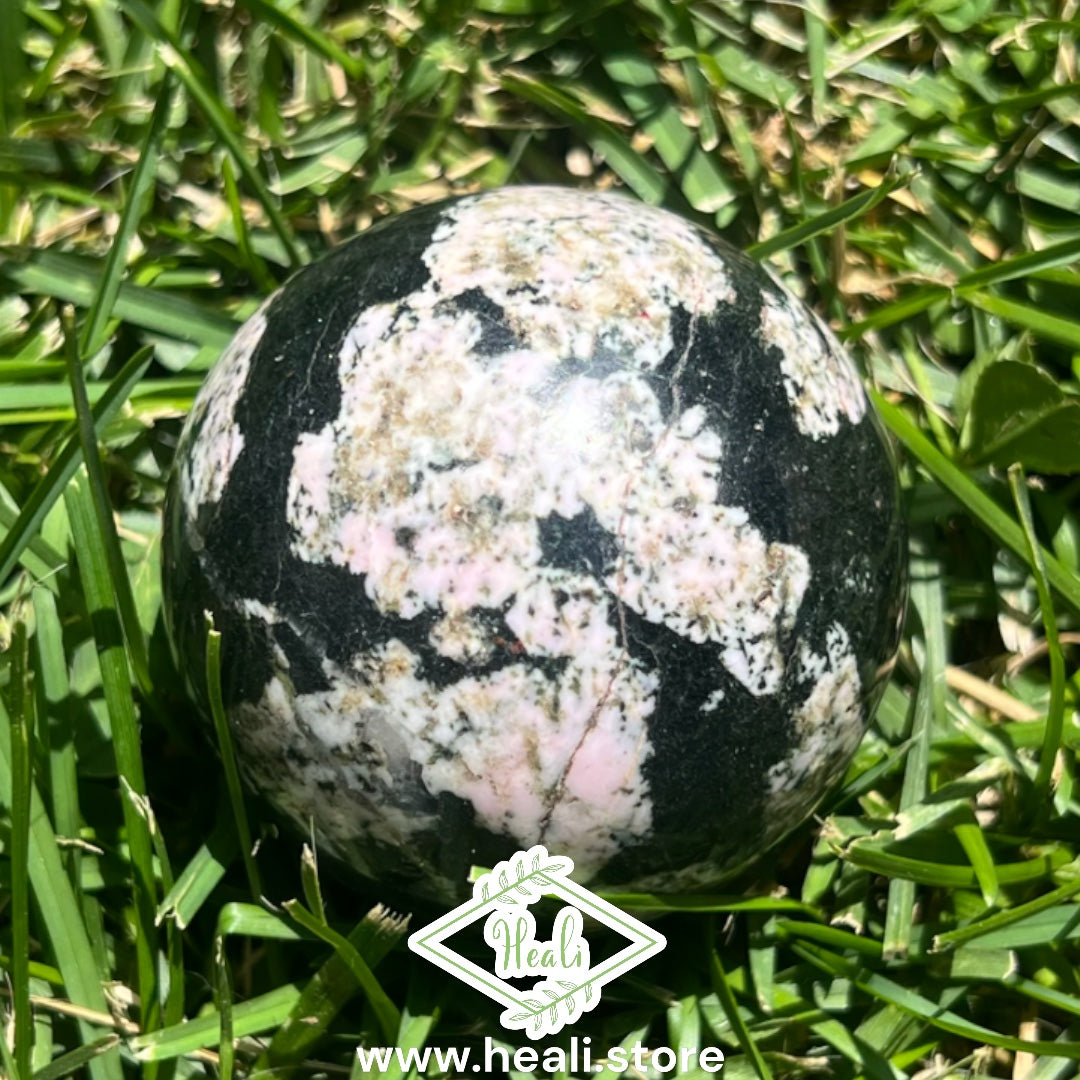 Pink Snowflake Obsidian Spheres - Small