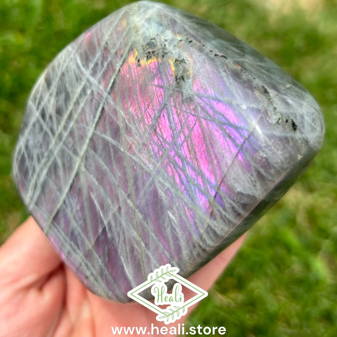 Labradorite Freeform with Purple Flash - medium