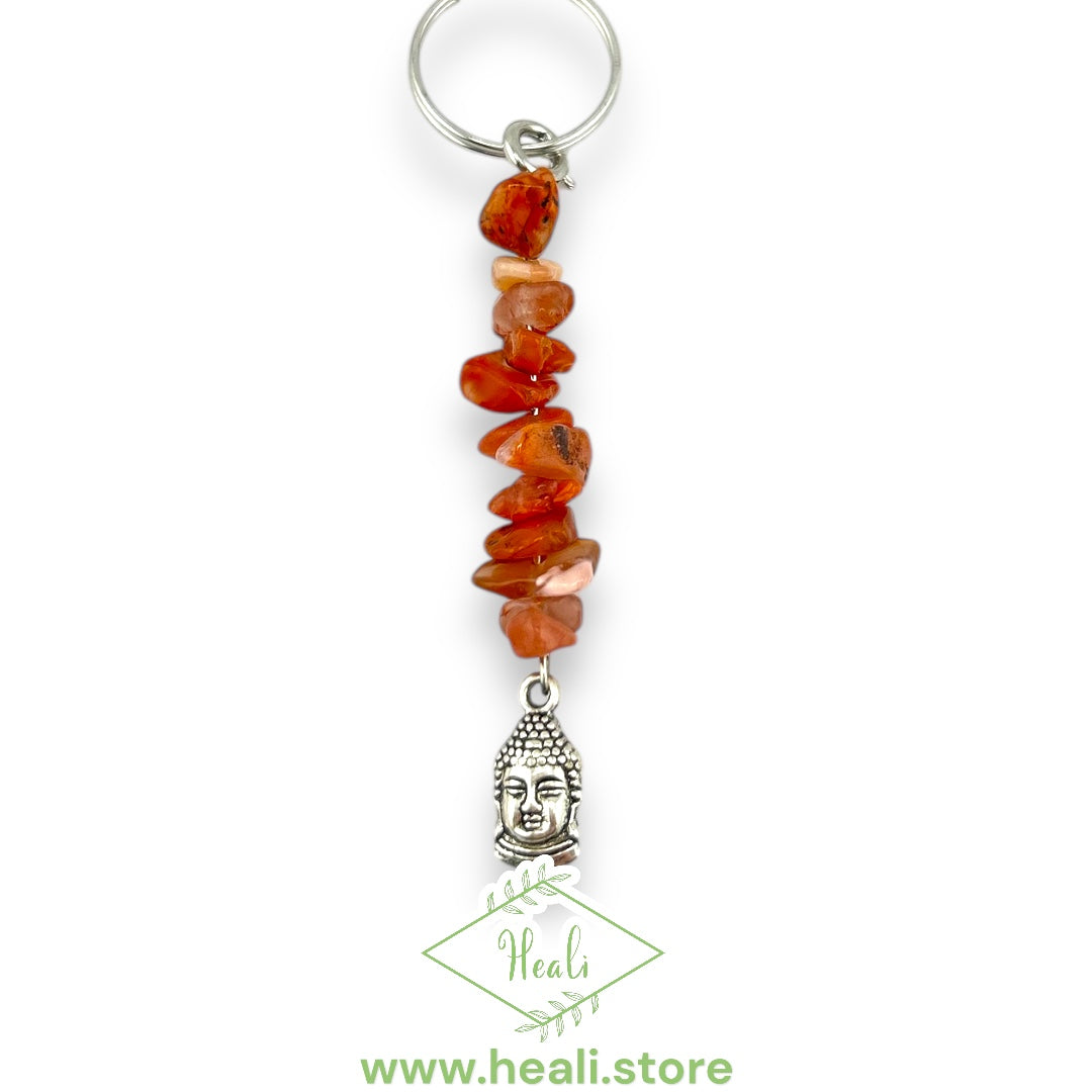 Buddha Key Chain (Carnelian)