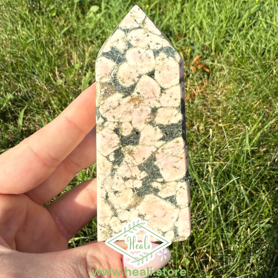 Pink Porphyry Jasper Small Tower