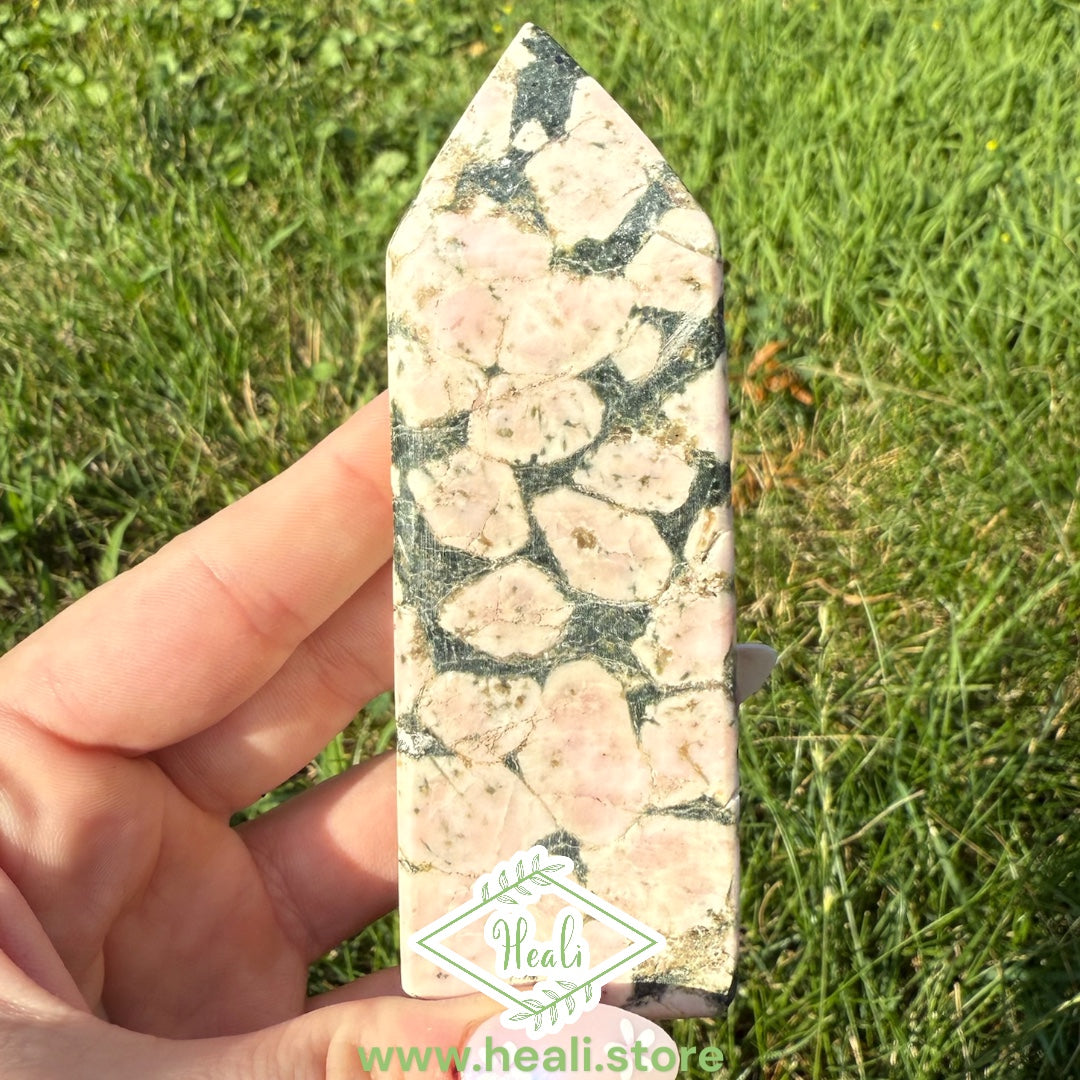 Pink Porphyry Jasper Small Tower