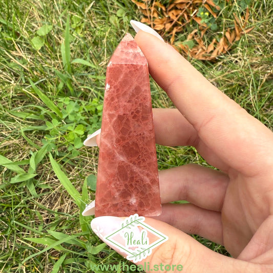 Rose Calcite Small Tower