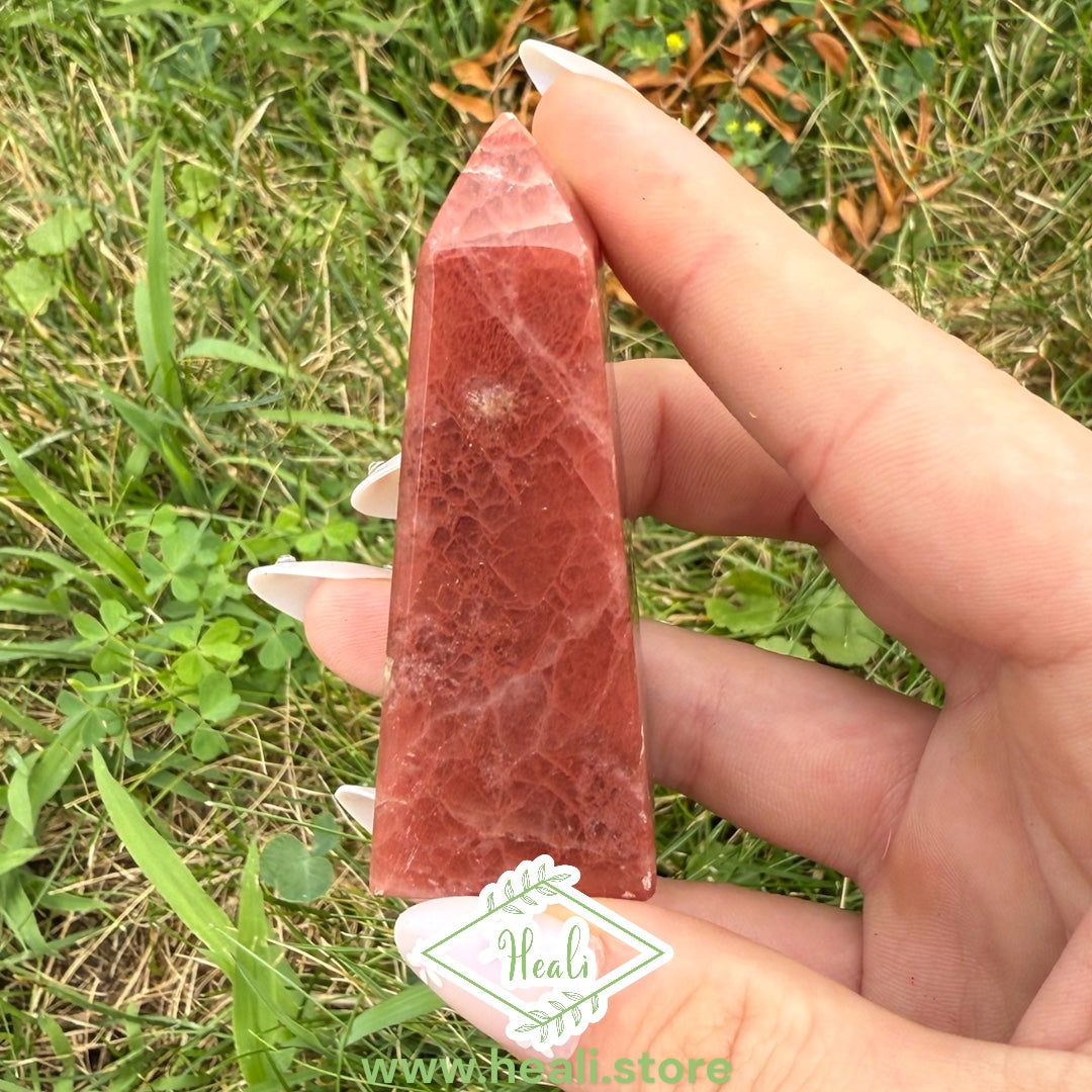 Rose Calcite Small Tower