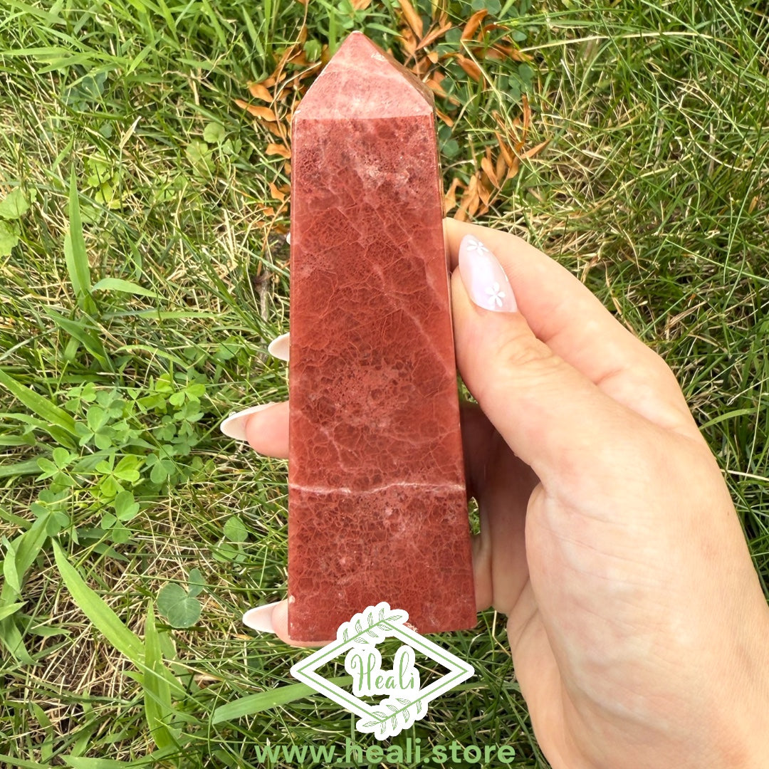 Rose Calcite Medium Tower