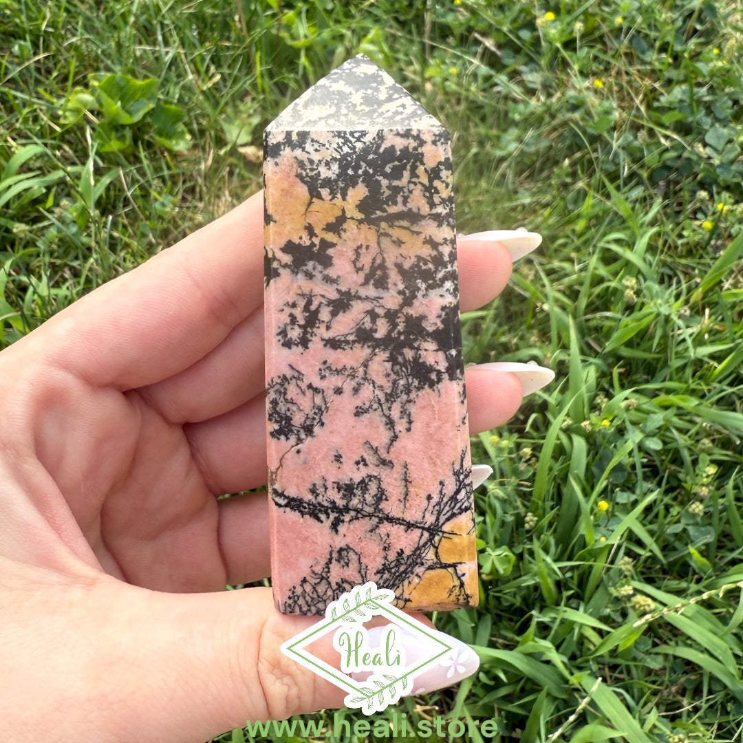 Rhodonite Small Tower