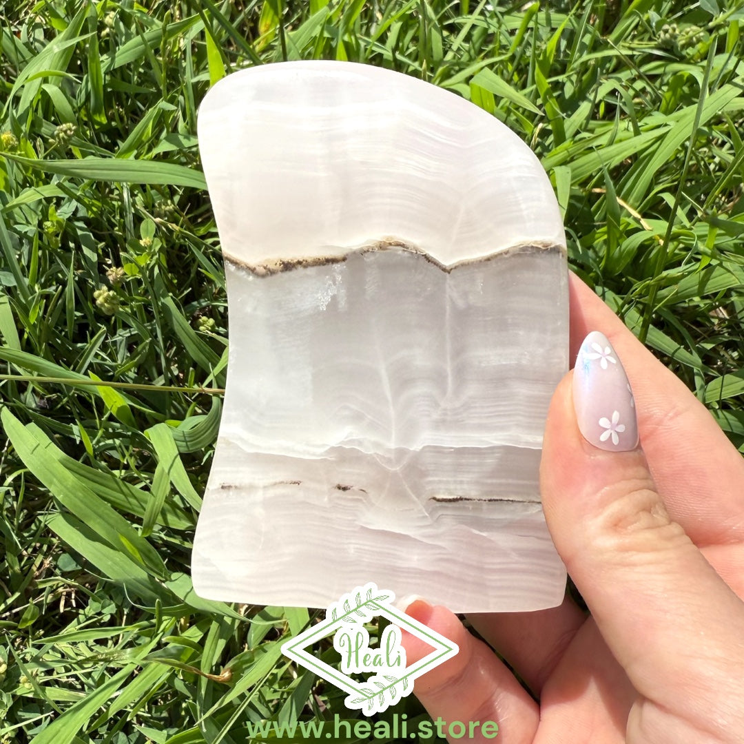 Pink Mangano Calcite Medium Freeform