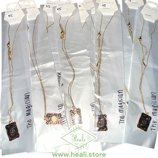 Tarot Necklaces - Black & Gold