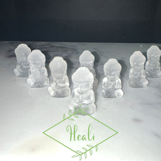 Clear Quartz Mini Buddha Carving