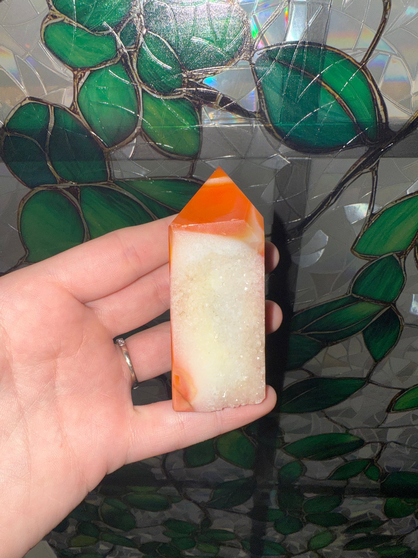 Carnelian Druzy Tower